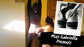 Tied Up Slave Gets Teased & Edged Until He Cums Hard For His Mistress In Thigh High Boots (Full)
